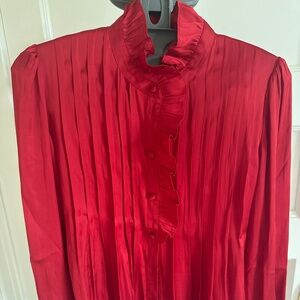 Sezane Johana Shirt Red - Size 2